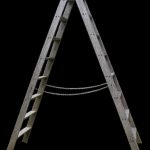 Reformladder gebruikt als rechte ladder en A-stand voor flexibel werken op verschillende hoogten